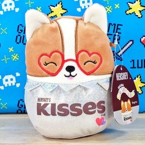 Squishmallow Regina the Valentine Corgi 5" 2021 UltraSoft Hershey Plush